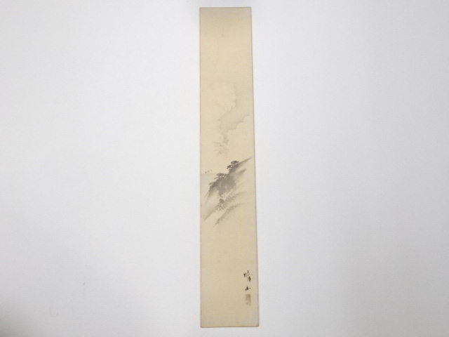 JAPANESE ART / TANZAKU / HAND PAINTED SCENERY